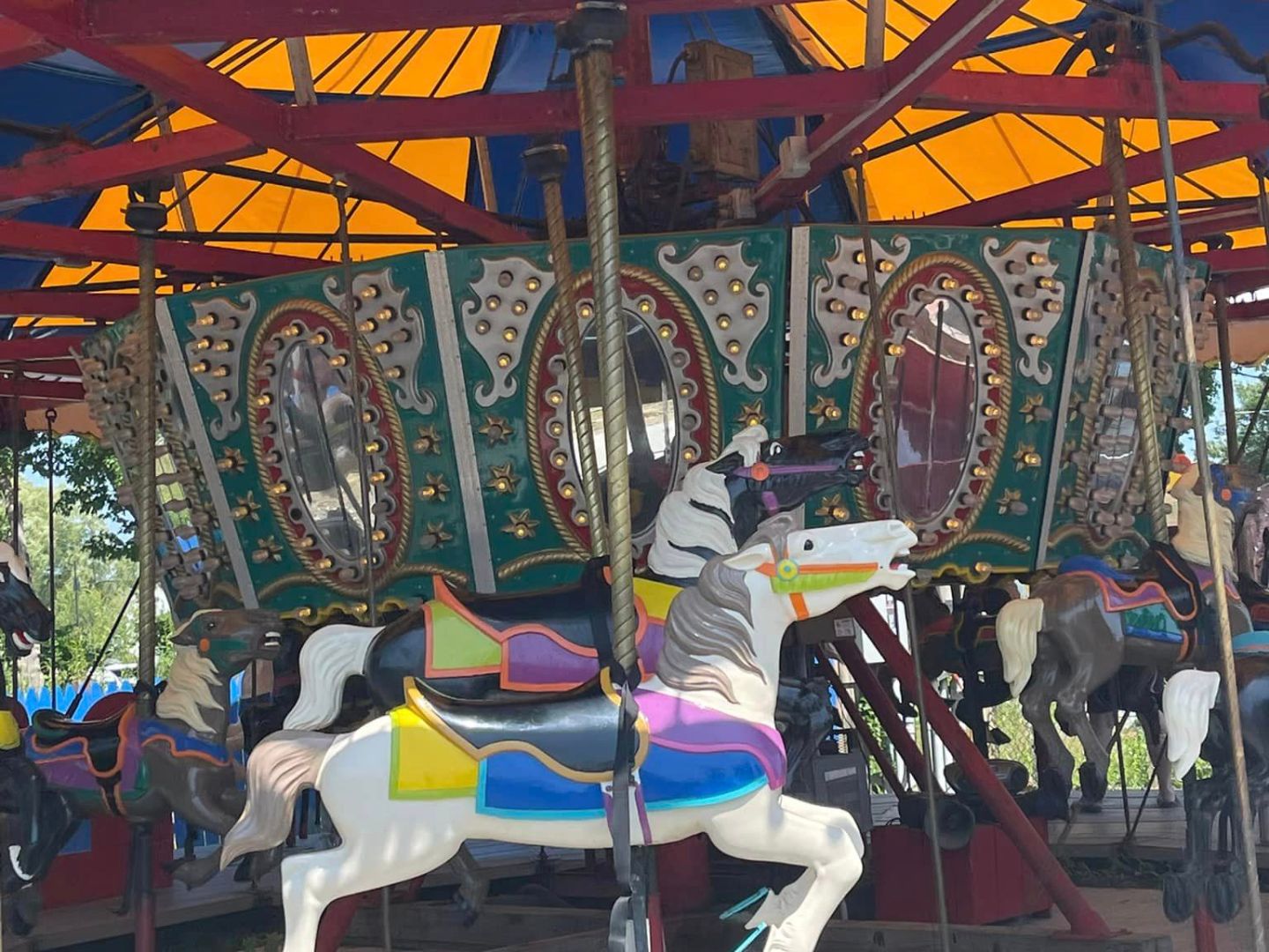 a group of people standing in front of a building